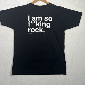 Tim‎ Minchin concert release “I am so F**king rock” Black T-shirt Men Medium New